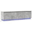  TV stativ med LED Betonggrå 180 x 38 x 49 cm Konstruert tre