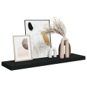 vidaXL Flytende vegghylle svart 90x23,5x3,8 cm MDF