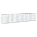 Gabionkurv med deksel 700x100x150 cm galvanisert jern