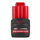 Milwaukee M12 2,5 Ah Li-Ion Batteri med High Output