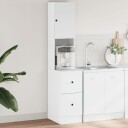  Kjøkkenskap hvit 35x50x180 cm konstruert tre