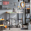  Arbeidsbenk 100x60x 71,5-98  cm heltre eik rektangulær
