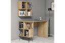 Skrivebord Amtorp 120 cm med Oppbevaring Hylle + Bokhylle Li   Lysebrun
