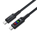 Usb-Kabel Acefast Usb-C Til Usb-C 1,2 M Svart