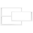 vidaXL Vegghyller hvit 104x20x58,5 cm sponplate