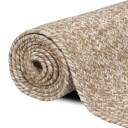  Teppe Naturlig og hvit 80 x 150 cm Jute