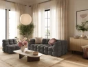 Elise 3 seters Sofa   Mørkegrå