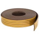 vidaXL Selvklebende vindusforsegling Brun 10 x 4 mm 50 m EPDM Skum