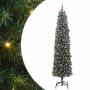  Kunstig juletre med 300 LED grønn 210 cm PVC og stål og plast