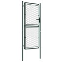 vidaXL Hageport stål 100x200 cm grønn