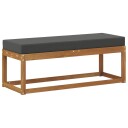 vidaXL Utendørs Stilbenk Naturlig og Antrasitt 115 x 43 x 45 cm