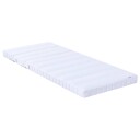 vidaXL Utvidbar Skummadrass 80 x 200 cm Hvit