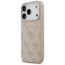 GUESS 4G Ring Classic Logo MagSafe Etui til iPhone 17 Pro Rosa