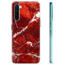 OnePlus Nord TPU-deksel Rød Marmor