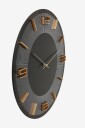 KARE Design Veggklokke Leonardo Svart