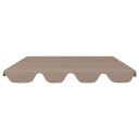 vidaXL Erstatningsbaldakin hagehuske gråbrun 188/168x110/145 270 g/m²