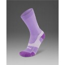 2XU Vectr Light CushionCrew Socks Grape Fizz/White