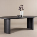 VIND Grundsund spisebord Svart 220 x 100cm Svart