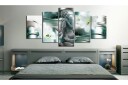 Bilde Buddha And Lilies 200x100 Artgeist sp. z o. o.