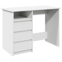  Skrivebord hvit 102x50x75 cm konstruert tre
