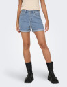 ONLY Onlvega Hw Mom Dnm Shorts Noos - Blue - XS