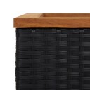 vidaXL Plantekasse svart 80x40x40 cm polyrotting