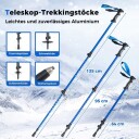 21" lettvektssett med truger og turstaver, størrelse 35-40