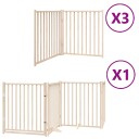Vidaxl Hundeport Sammenleggbar 10 Paneler 800 cm Poppeltre