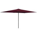 vidaXL Hageparasol 200 x 300 cm Polyester Rektangulær Bordeaux Rød