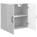 vidaXL Vegghengt skap Høgglans hvit 59 x 31 x 60 cm Konstruert tre