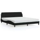  Sengeramme Dover svart 180x200 cm stoff