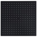 Regndusjhode rustfritt stål 40x40 cm firkantet svart