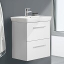 Dansani Mido+ Slim Servantskap 2 Skuffer B50-80xd35cm Uten Servant Grå Matt / 80cm Gulv