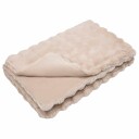 vidaXL Skliikkerteppe / pledd i kunstig kaninpels Olite Beige