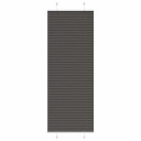  plisségardin sort 70x200 cm Stoff Bredde 69,4 Polyester