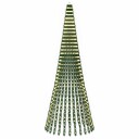 vidaXL LED juletre 370 cm 1008 LED-lys Varmhvit Stål Grønn