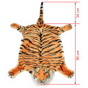 vidaXL Tigerteppe plysj 144 cm brun