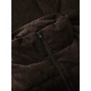 KnowledgeCotton Apparel Corduroy puffer vest Chocolate Torte