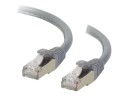 C2G Cat6a Booted Shielded (STP) Network Patch Cable - koblingskabel - 15 m - grå