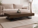 Avendi uttrekkbart sofabord 200 cm - svart, brun