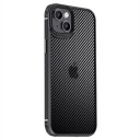 iPhone 15 iPaky Hybrid-deksel Karbonfiber Svart