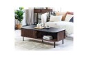 Soffbord Beliani Jose Dark wood\|\|Black -
