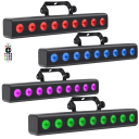 Light4me Deco Bar 8 Rgbw Lyslist Veggvasker 9X4w Led Trådløs Fjernkontroll
