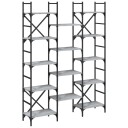  Bokhylle grå sonoma 127,5x28,5x172,5 cm konstruert tre 8721012339224