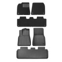 Car Mats For Tesla Baseus T-Space 6-Piece (Black)