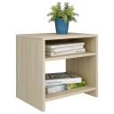 vidaXL Nattbord sonoma eik 40x30x40 cm sponplate