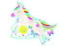FLOSS & ROCK Rainbow Unicorn 12pc Shaped Jigsaw with Shaped Box 40P3597