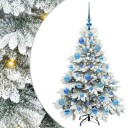  Kunstig juletre med 150 LED med stativ grønn 120 cm PE og PVC
