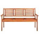 vidaXL 3-seters hagebenk 150 cm heltre eukalyptus