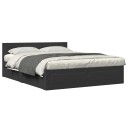  Sengeramme med hodegavl svart 160x200 cm konstruert tre 8721102855535